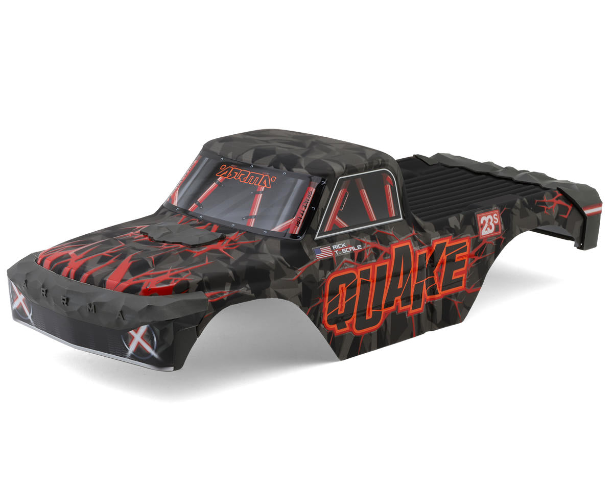 ARRMA ARA-2879 QUAKE Painted Decaled Trimmed Body Set, Red
