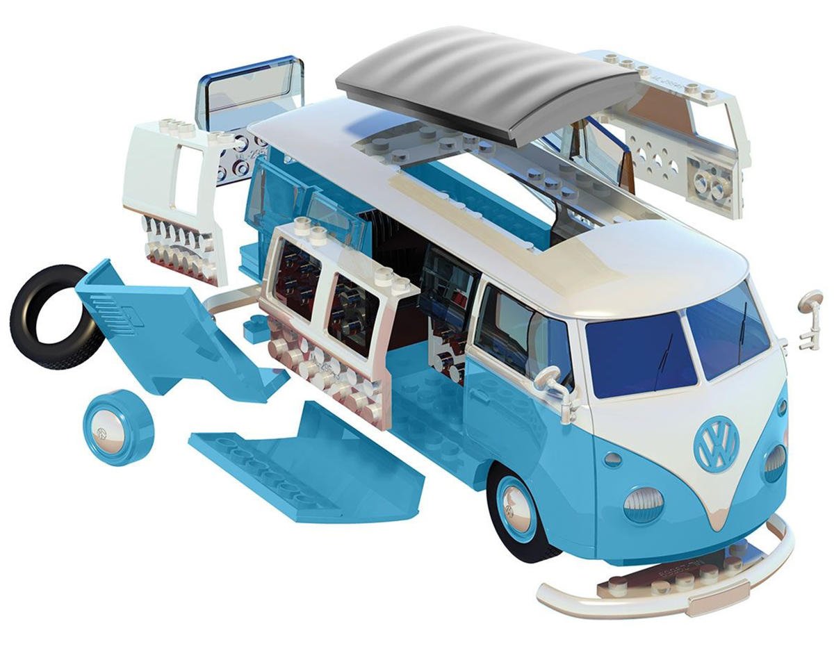 AIRFIX J6024 QUICKBUILD VW Camper Van - Blue