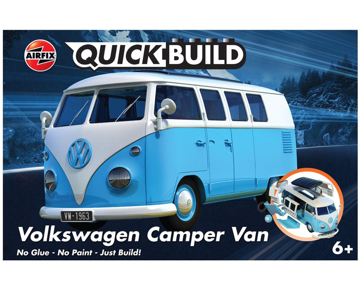 AIRFIX J6024 QUICKBUILD VW Camper Van - Blue