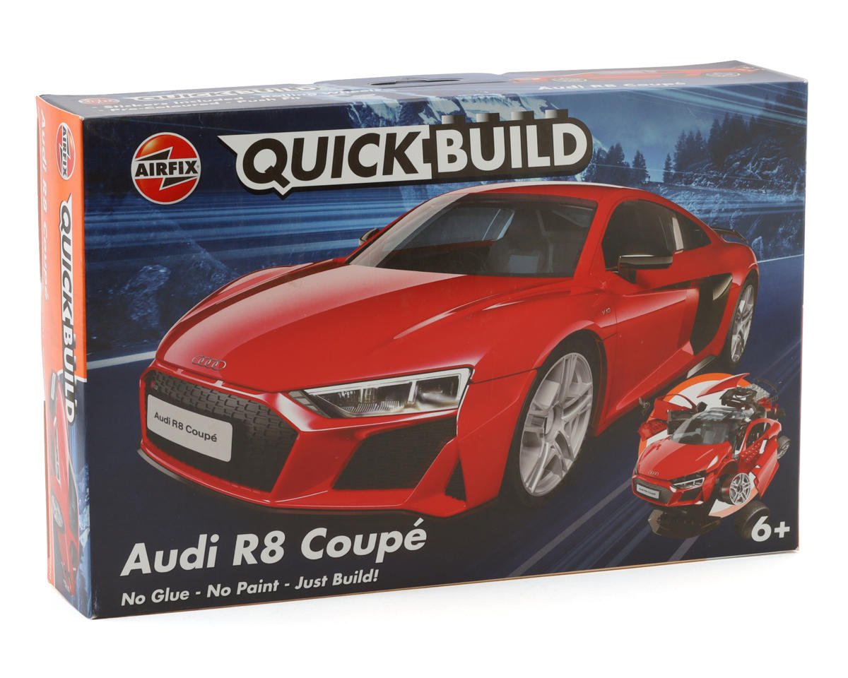 AIRFIX J6049 QUICKBUILD Audi R8 Coupe Red