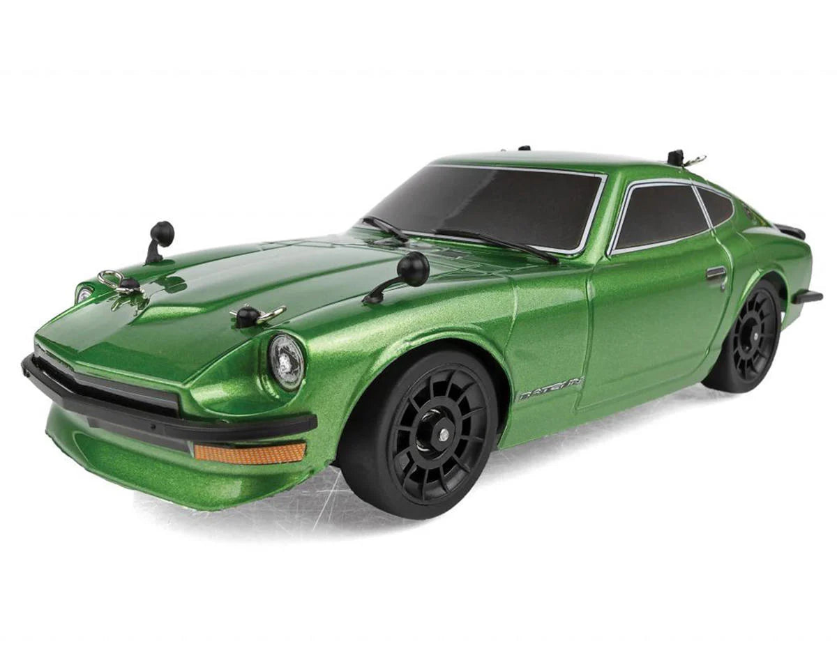ASSOCIATED 20188C SR27 Datsun 240Z 1/27 RTR Electric 2WD On-Road Touring Car Combo (Green) w/2.4GHz Radio, Battery & Charger