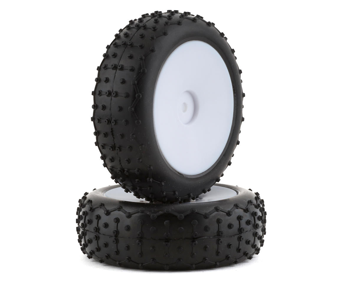ASSOCIATED 21595 Reflex 14B Front Narrow Pre-Mounted Mini Pin Tire (2) (White)