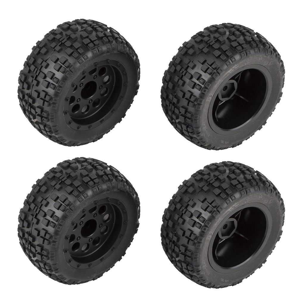 ASSOCIATED 21620 Reflex 14MT Tires and Wheels, Mounted