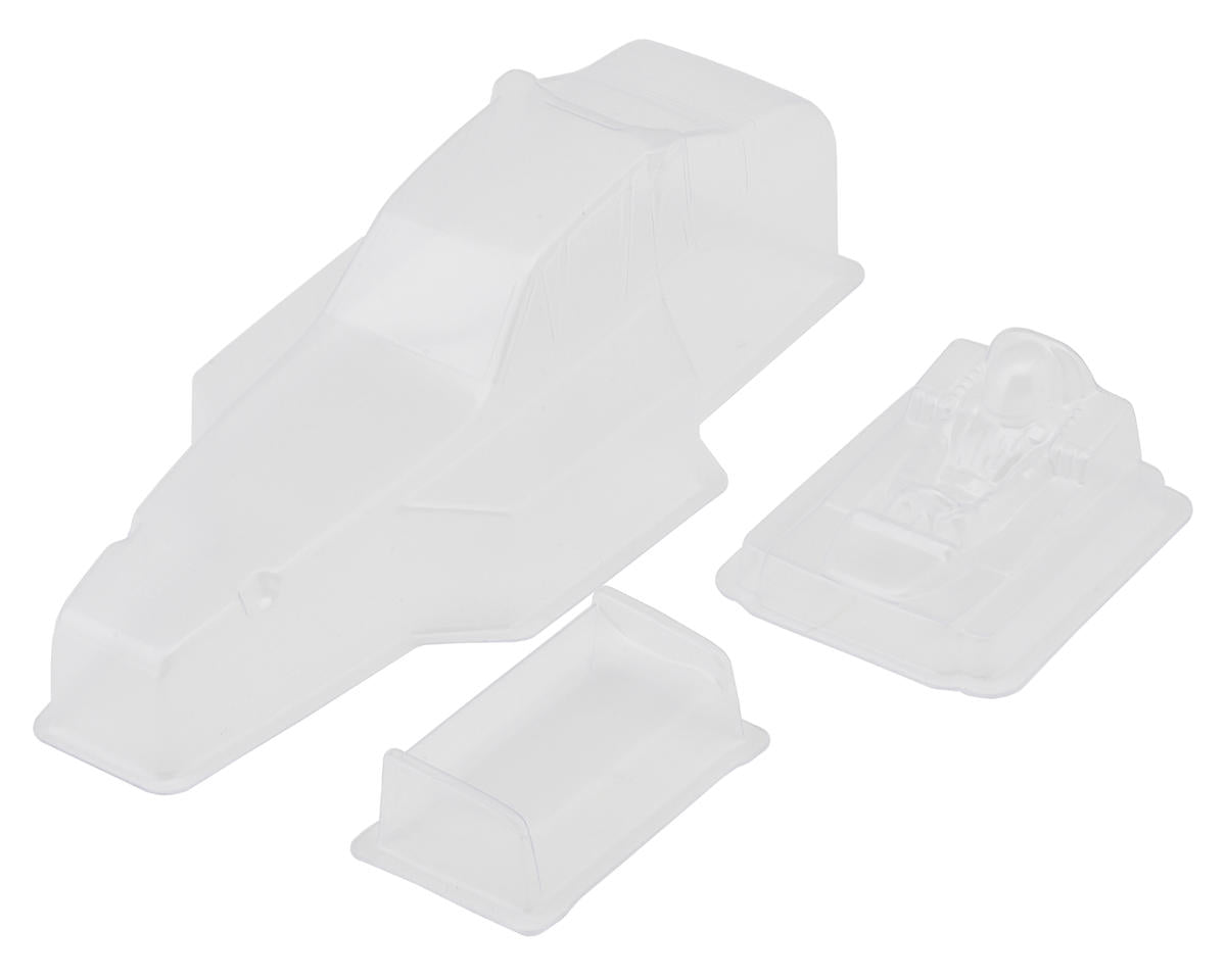 ASSOCIATED 21768 RC10 Model 24 Protech 1/24 Buggy Body Set (Clear) w/Driver Insert & Wing