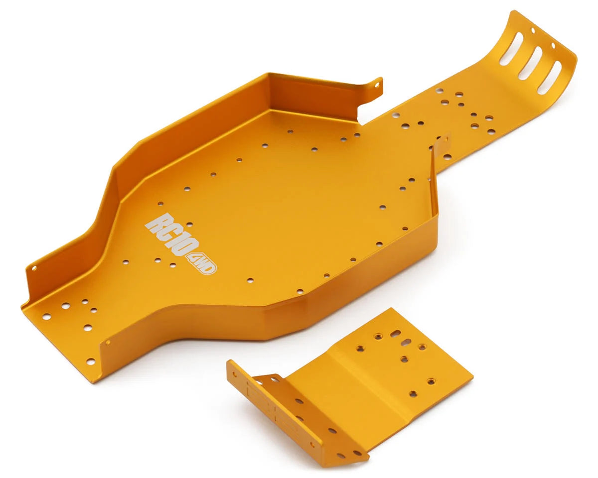 ASSOCIATED 6530 RC10 4WD Chassis & Nose Plate (Gold)