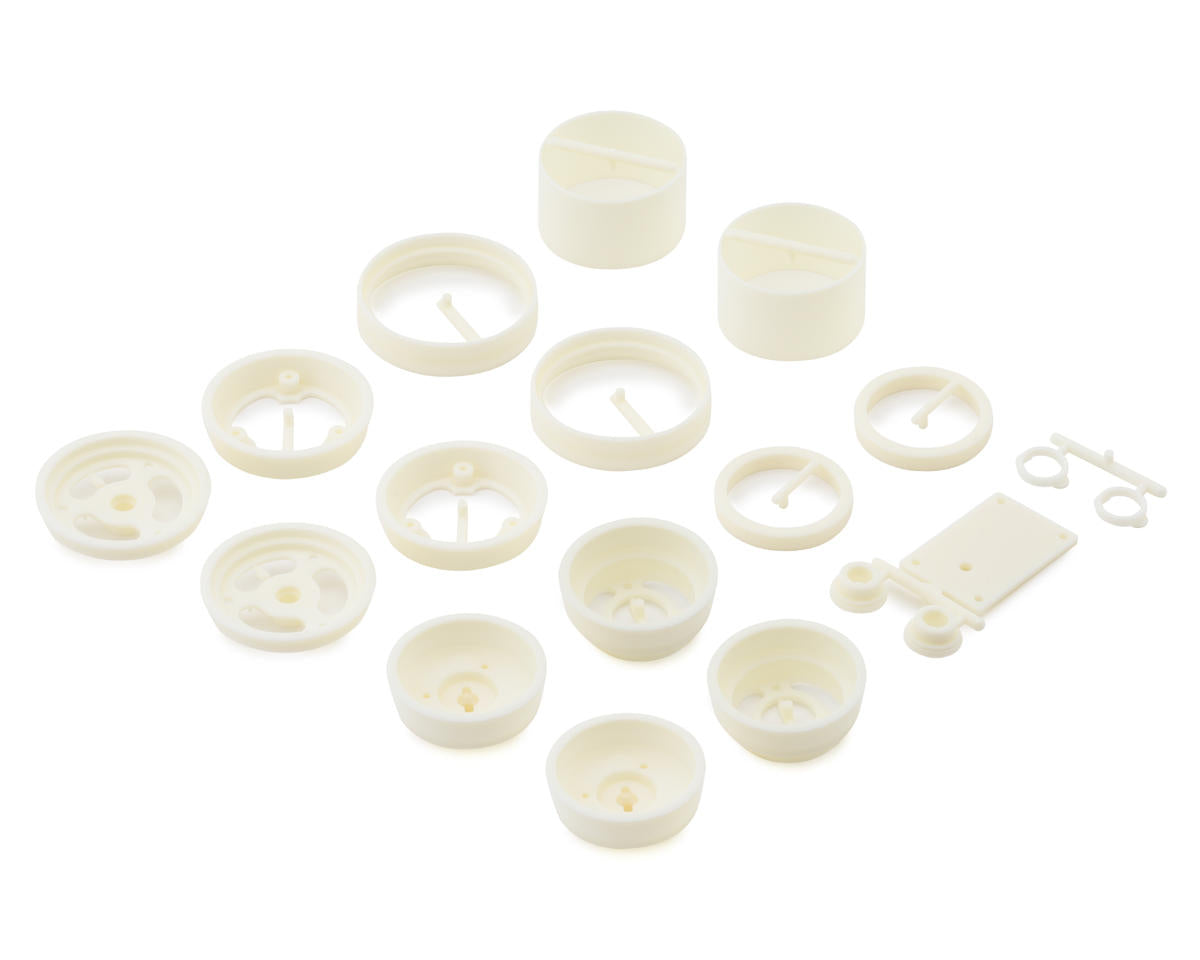 ASSOCIATED 6643 RC10 Front & Rear Wheels (White)