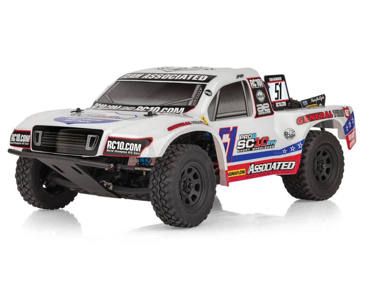 ASSOCIATED 70040 Pro2 SC10SW 1/10 RTR 2WD Brushless Short Course Truck (White) w/2.4GHz Radio