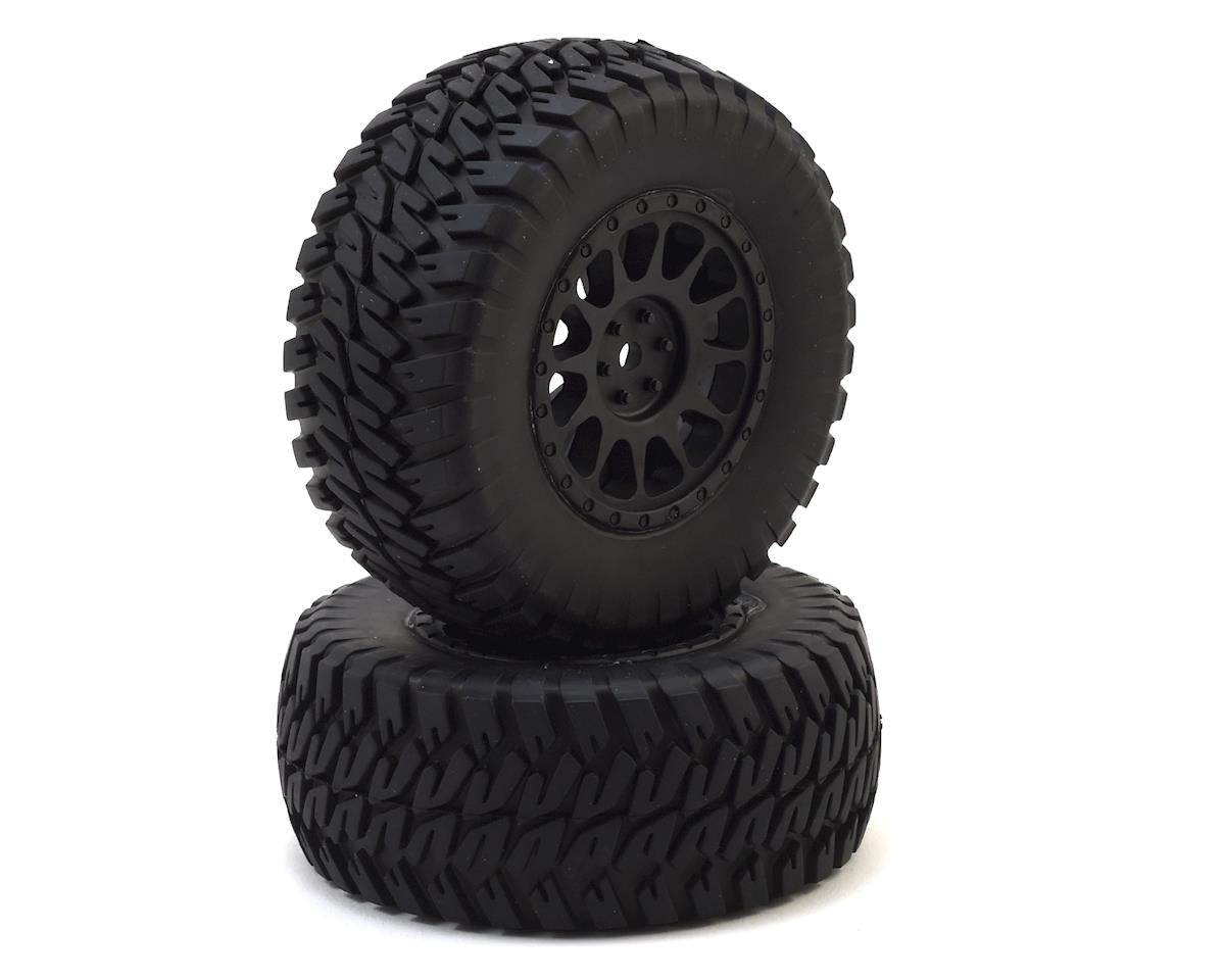 ASSOCIATED 71044 12mm Hex Multi-Terrain Pre Mounted 1/10 Tires Black (2)