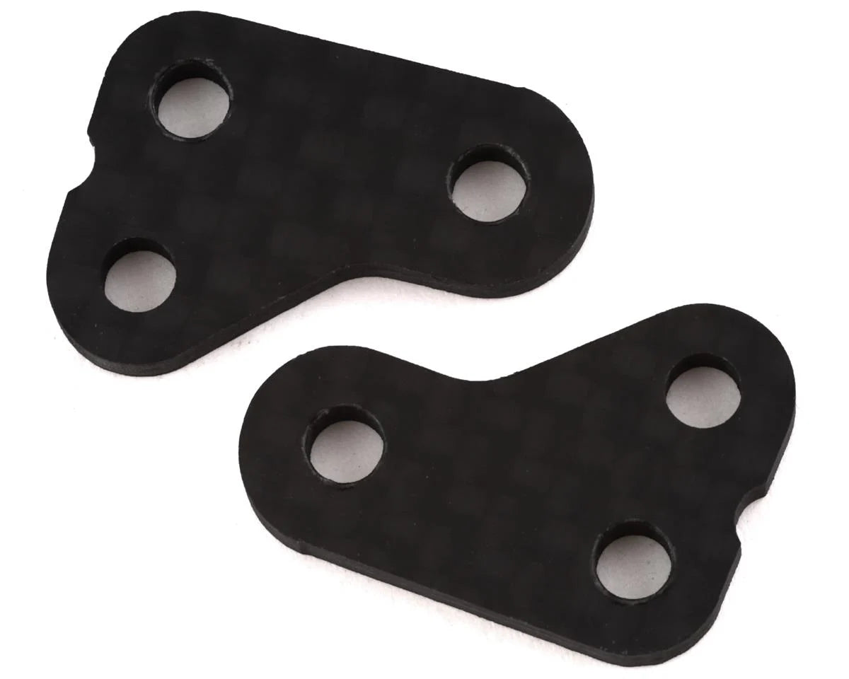 ASSOCIATED 71144 RC10T6.2 Carbon Fiber +1mm Steering Arm (2)
