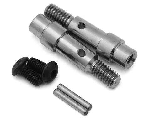 ASSOCIATED 71181 RC10B6/RC10B7 Factory Team Titanium Hex Adapter Front Axles (2)