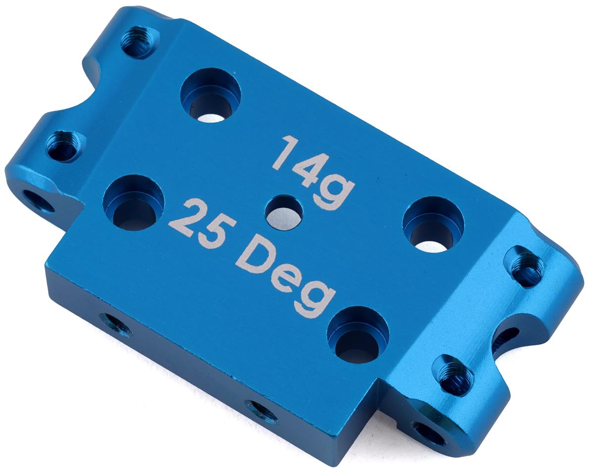 ASSOCIATED 72006 DR10/SR10 Factory Team Aluminum Front Bulkhead (Blue) (25°)