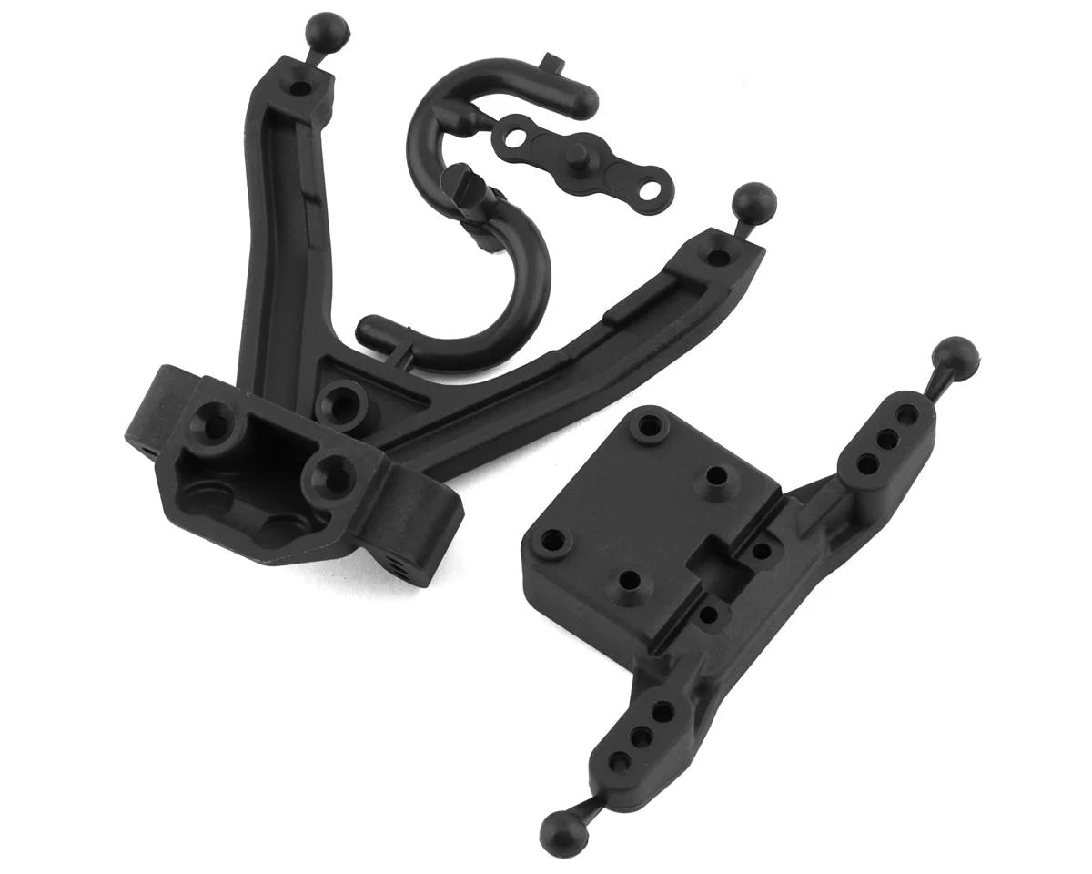 ASSOCIATED 91875 RC10B6.3 Factory Team Front Top Plate & Ballstud Mount (Carbon)