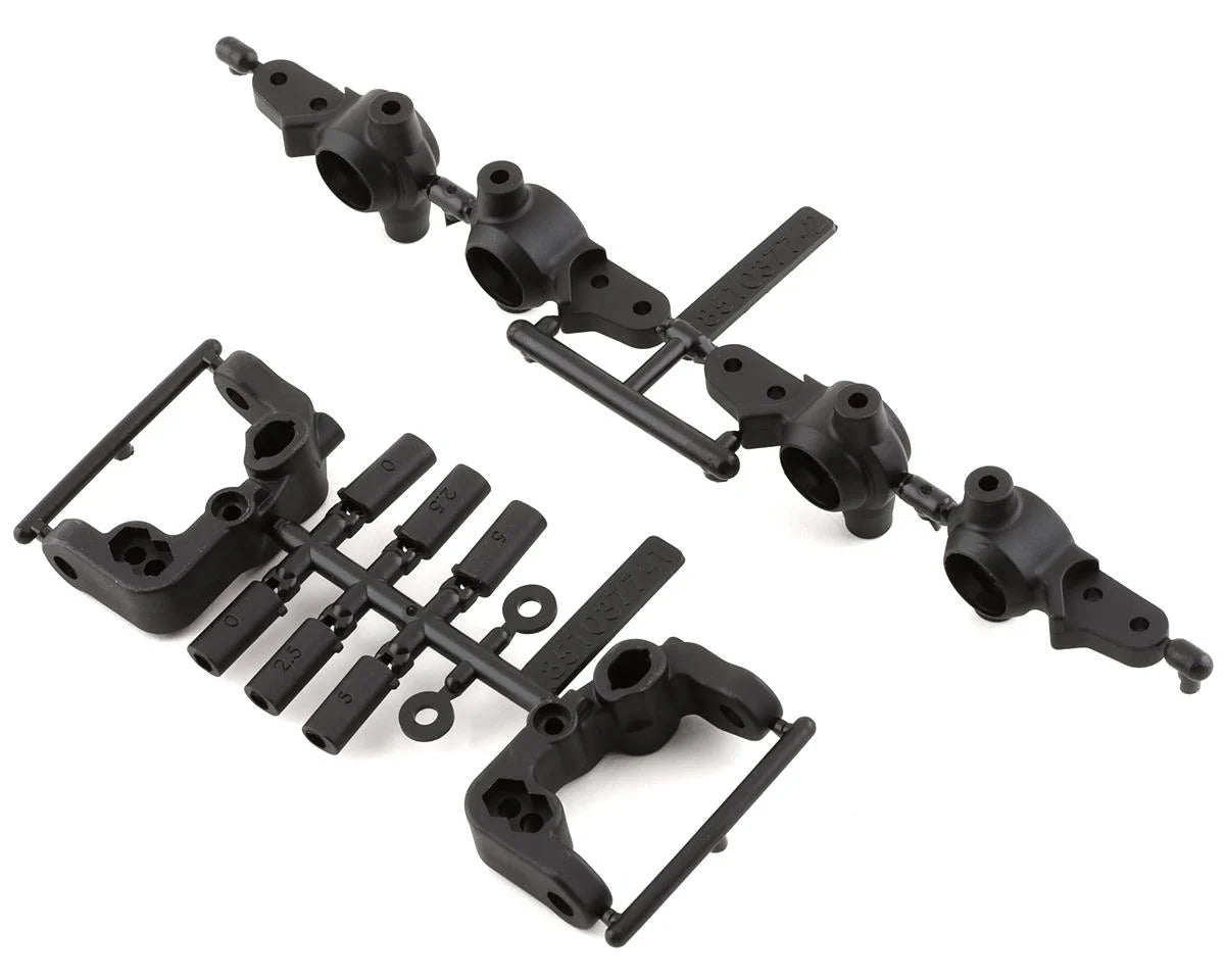 ASSOCIATED 91901 RC10B6.4 -1mm Scrub Caster & Steering Blocks