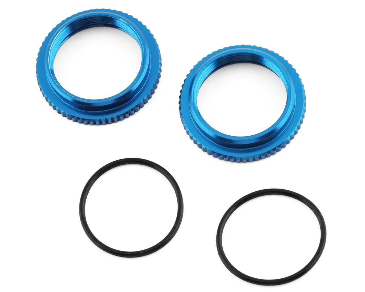 ASSOCIATED 91928 13mm Shock Collars (Blue)