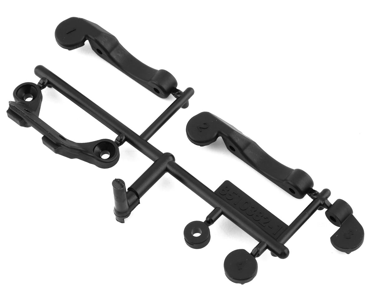 ASSOCIATED 91978 RC10B6.4 Front Wing/Fan Mount & Battery Brace Shim Set