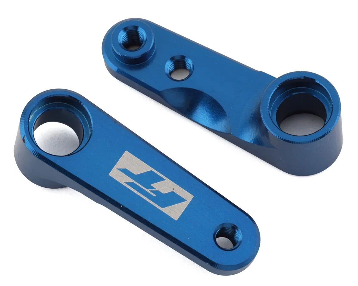 ASSOCIATED 91983 RC10B6.4 Factory Team Steering Bell Cranks (Blue)
