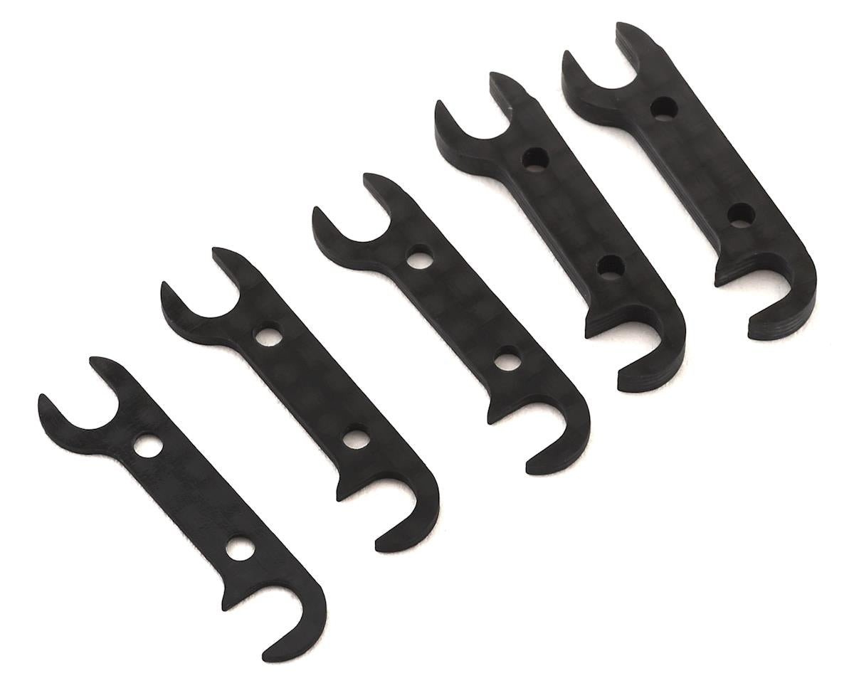 ASSOCIATED 92185 RC10B74 FT Graphite Rear Hub Link Shim Set