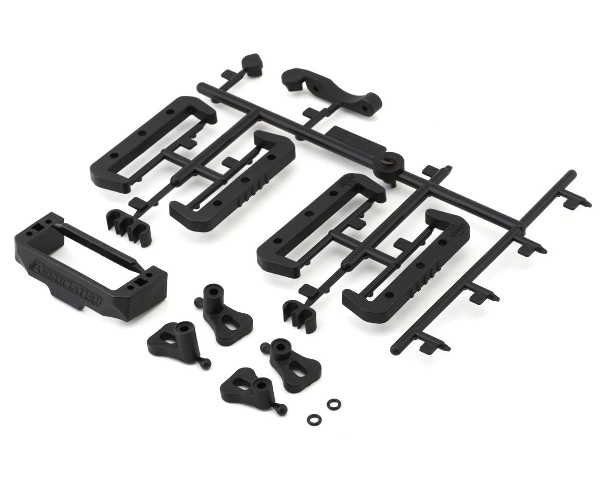 ASSOCIATED 92418 RC10B7 Battery, Fan & Servo Mounts Set