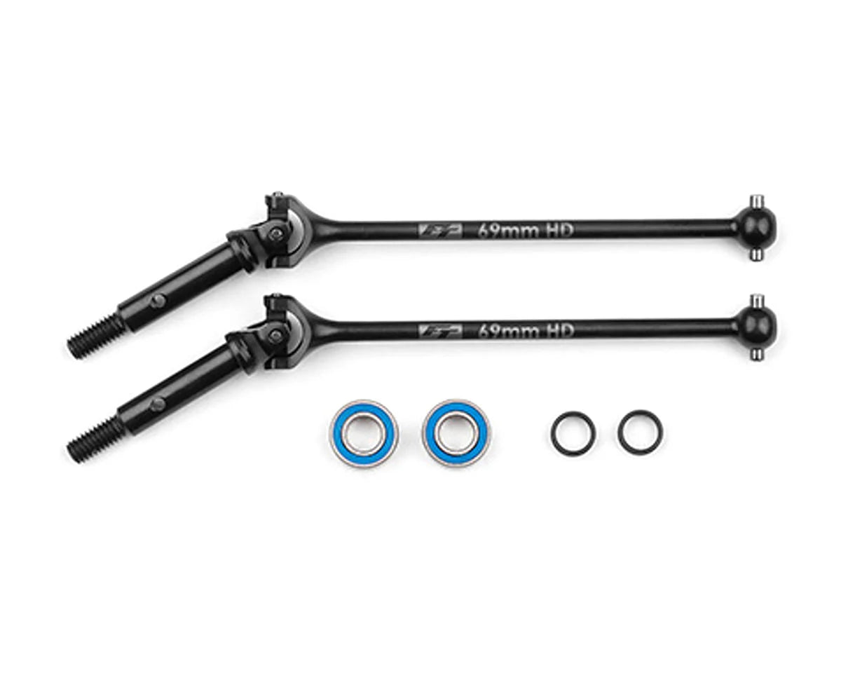 Team Associated ASC92486 RC10B7 Factory Team Steel Universal Driveshaft Set (69mm)
