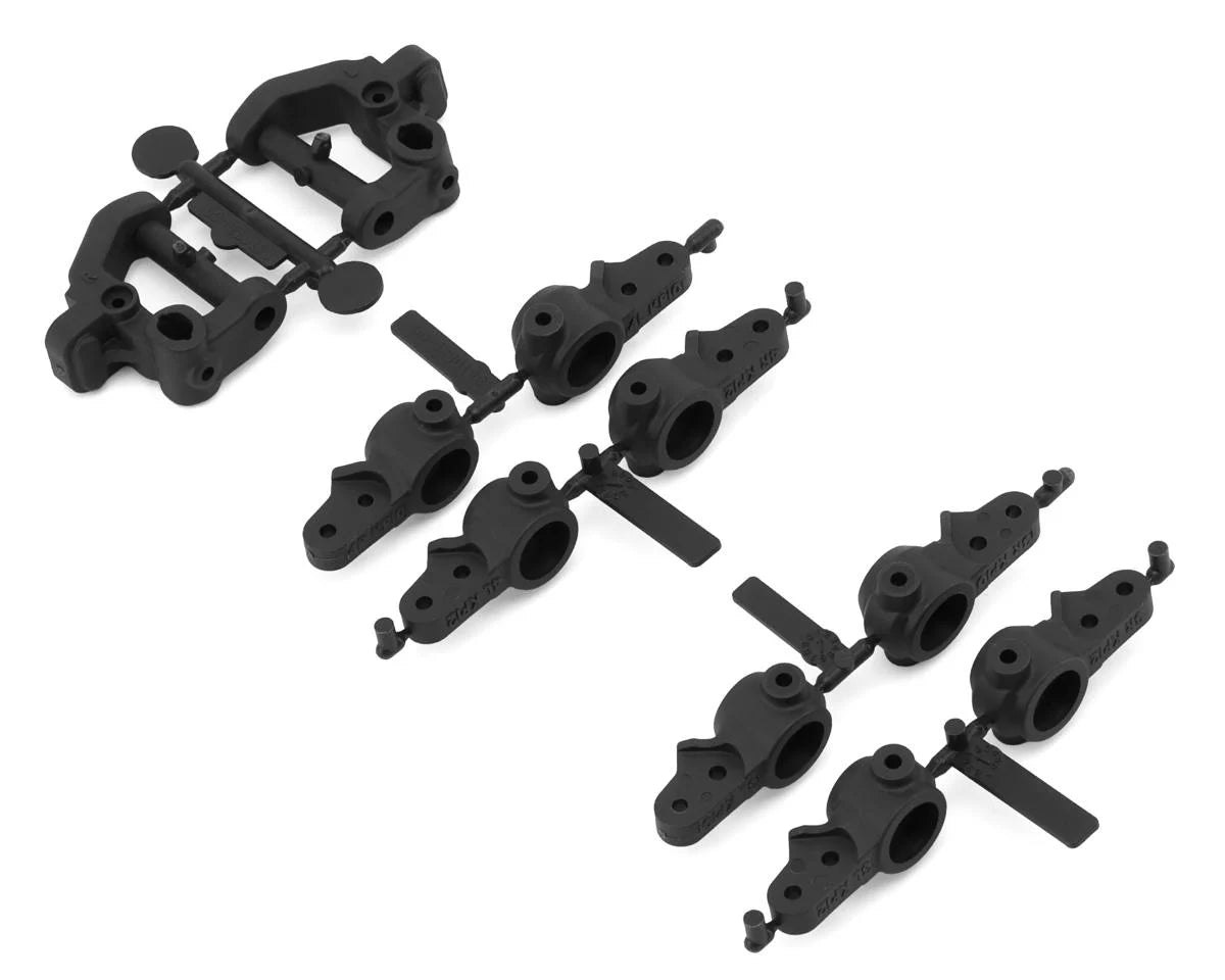 ASSOCIATED 92577 RC10B7.1 Factory Team Carbon Caster & Steering Blocks Set