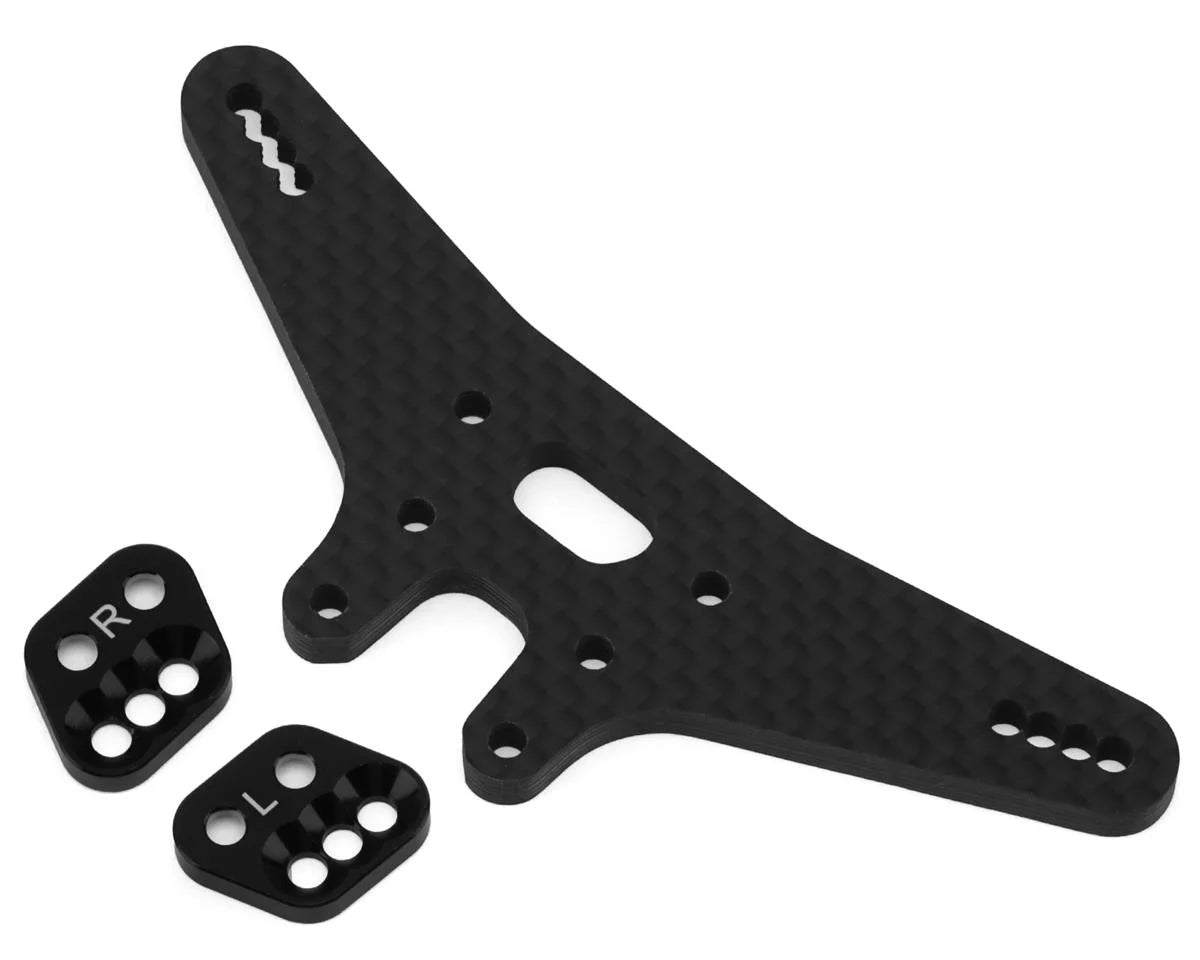 ASSOCIATED 92578 RC10B7.1 Factory Team Gull Dropper & Rear Shock Tower Set (-2mm)