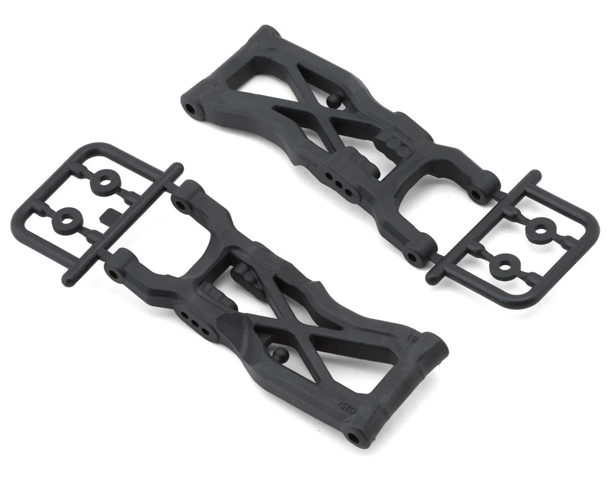 Team Associated ASC92591 RC10B7 Factory Team V2 Carbon Rear Suspension Arms (2) (81mm)
