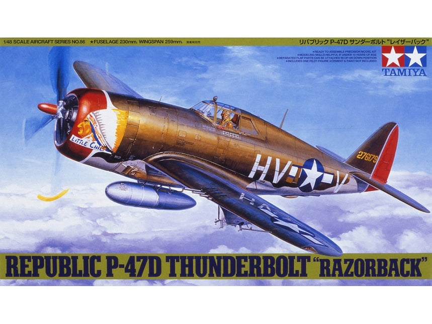 TAMIYA 61086 1/48 Republic P-47D Thunderbolt "Razorback"