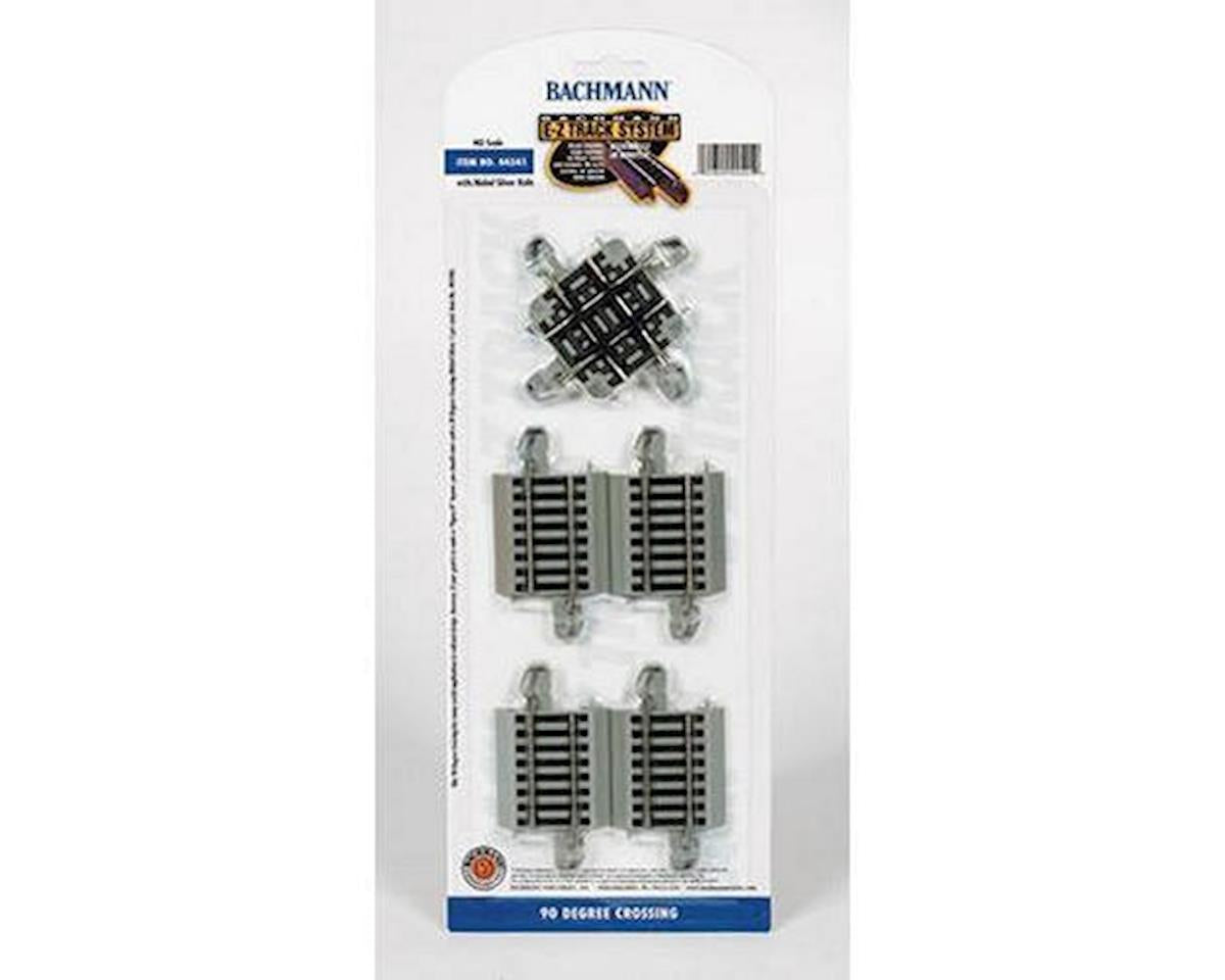 BACHMANN 44541 E-Z Track Nickel Silver 90° Crossing (HO Scale)