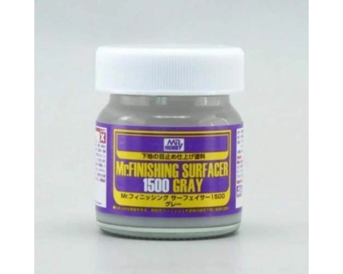 GSI CREOS SF289 Mr. Hobby Aquious Surfacer 1500 Base Sealing lacquer Paint (Grey) (40ml)