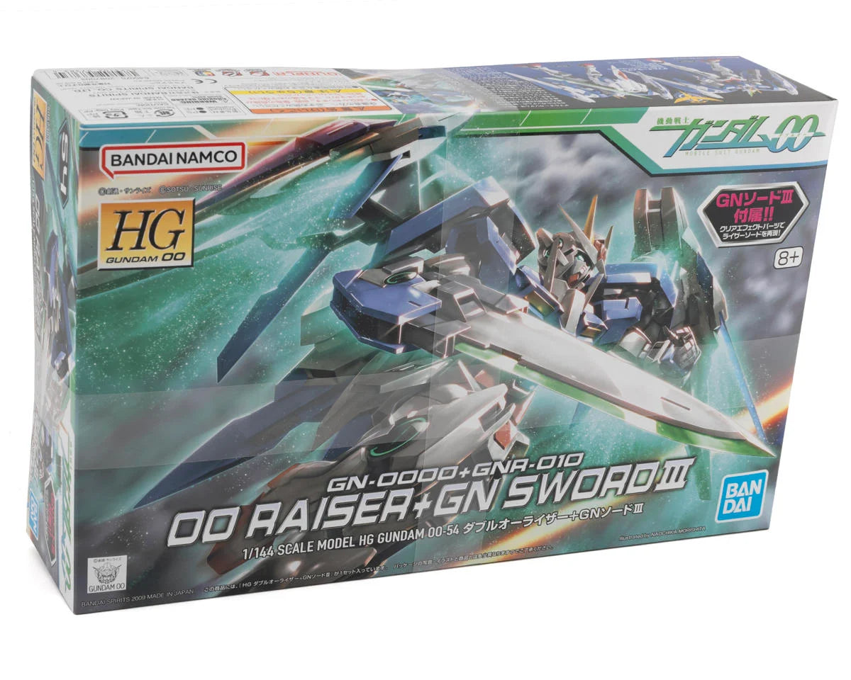BANDAI 5057383 HG00 00 Raiser + GN Sword III HG 1/144 Plastic Model Kit