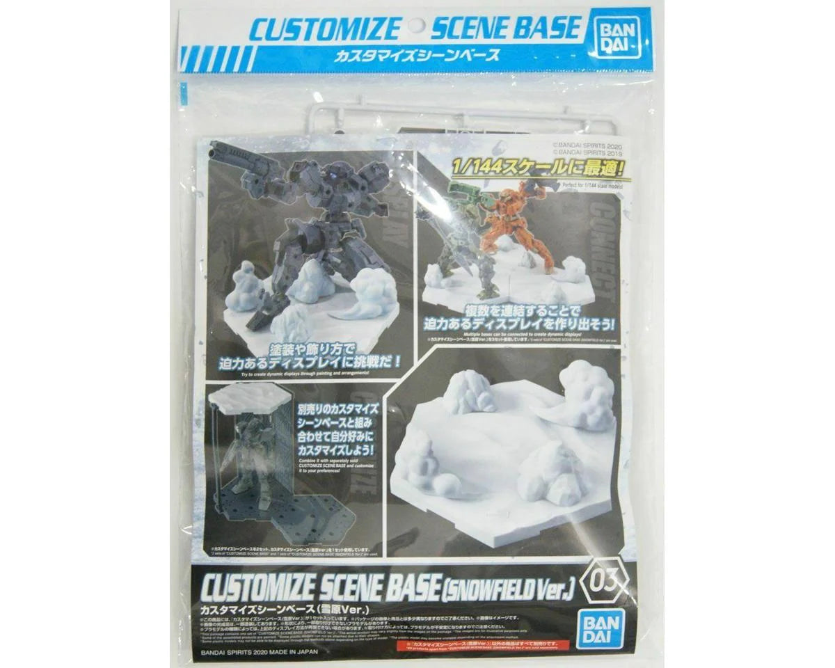 BANDAI 2516444 #03 30MM 1/144 Customize Scene Base (Snowfield Ver.)