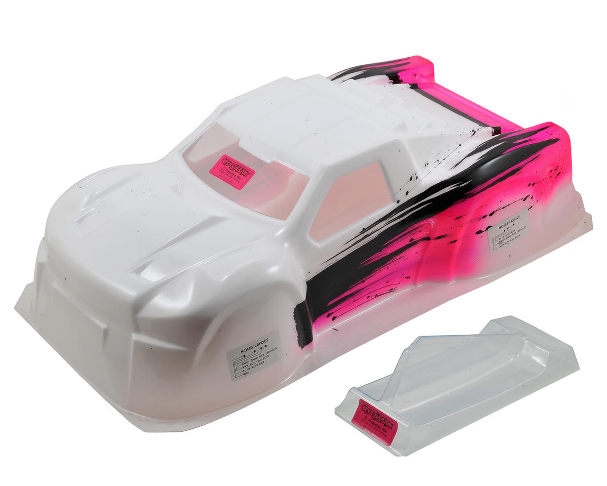 BITTYDESIGN BDSC-BLHK-CRSP "Black Hawk" 1/10 Pre-Paintsed Short Course Body (Cross/Pink)