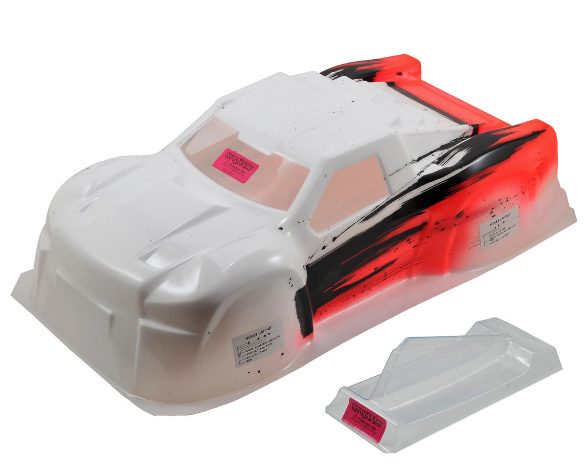 BITTYDESIGN BDSC-BLHK-CRSR "Black Hawk" 1/10 Pre-Painted Short Course Body (Cross/Red)