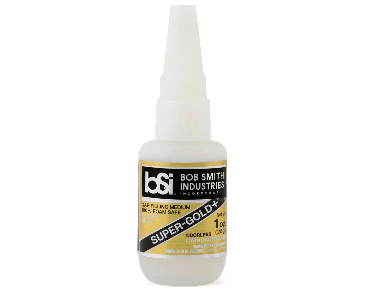 BSI 139H Super-Gold+ Odorless Foam-Safe CA Glue (Medium) (1oz)