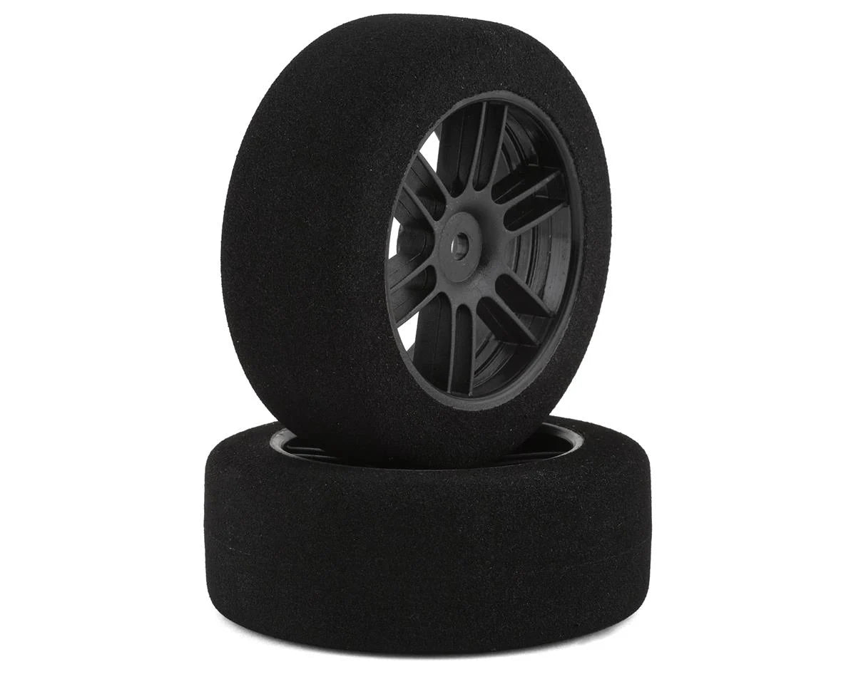 BSR F2625D Drag Foam Tires (Black) (2) (26mm Wide) (25 Shore) w/12mm Hex