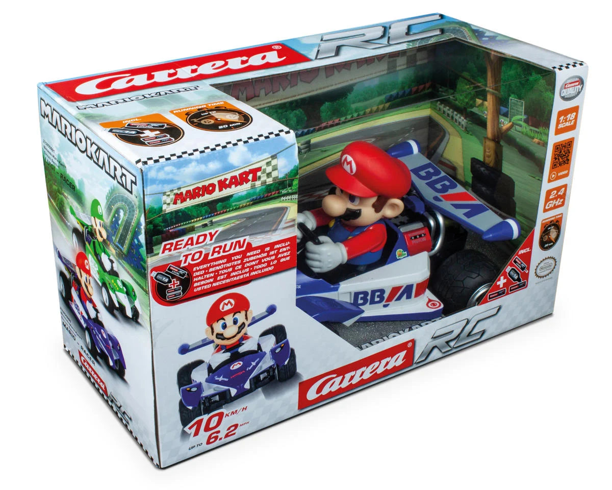 CARRERA CCN200990 Nintendo® Mario® 1/18 Mario Kart™ RTR RC Circuit Special Racer w/2.4GHz Radio, Battery & Charger