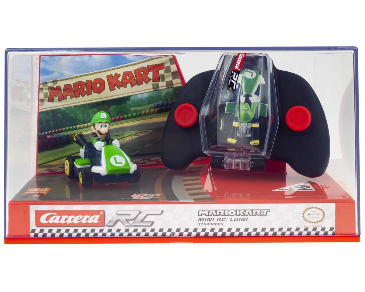 CARRERA CCN430003 Nintendo® 1/50 Mario Kart™ Mini Luigi™ RC Car w/2.4GHz Radio & Rechargeable LiPo Battery