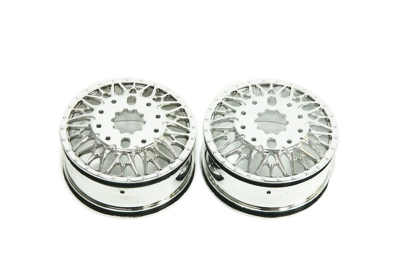 CEN RACING CD0640 KG1 Forged KD014 Trident-D Wheels, Rear, 31mm Width, Chrome, 2pcs