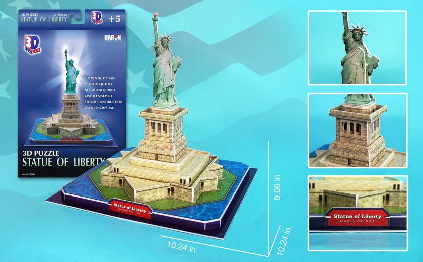 DARON CF080H STATUE OF LIBERTY 3D PUZZLE 39 PIECES