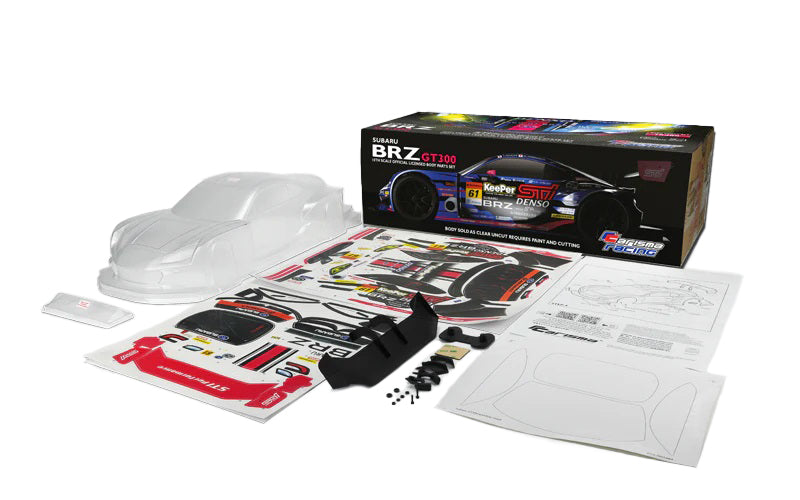 CARISMA 16385 2021 Subaru BRZ GT300 190mm Hi-Def Clear Body with Decal Pack