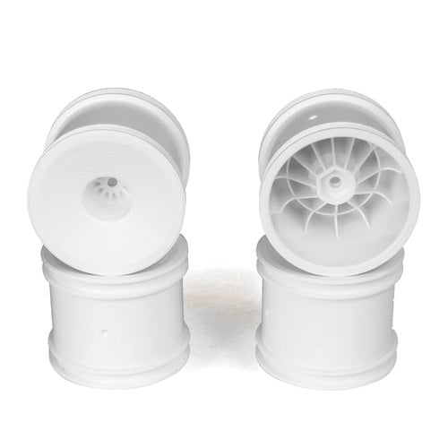 DE RACING DER-SS4-AW Speedline ST Wheels for ASC T5M-T6.1 / Tekno ET410 / White / 4pcs
