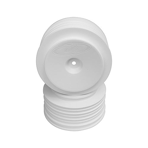 DE RACING DER-PS4-AW White Speedline Plus SC Wheels for the Associated SC5M or SC10, +3mm (4pcs)