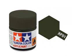TAMIYA 81751 XF-51 Acrylic Mini Khaki Drab 1/3 oz