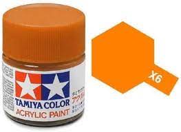 TAMIYA 81006 X-6 Acrylic X6 Orange 3/4 oz