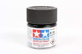 TAMIYA 81010 X-10 Acrylic X10 Gunmetal 3/4 oz