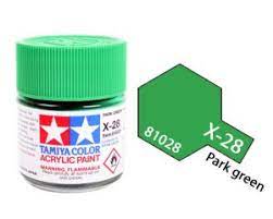 TAMIYA 81028 X-28 Acrylic X28 Park Green 3/4 oz