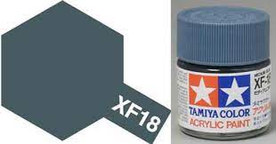TAMIYA 81318 XF-18 Acrylic Medium Blue 3/4 oz