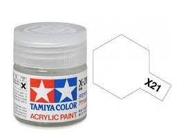 TAMIYA 81521 X-21 Acrylic Mini X21 Flat Base 1/3 oz