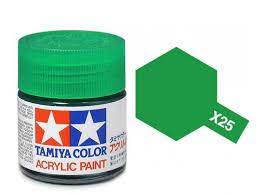 TAMIYA 81525 X-25 Acrylic Mini X25 Clear Green 1/3 oz