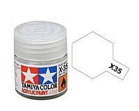 TAMIYA 81535 X-35 Acrylic Mini X35 Semi Gloss Clear 10ml Bottle